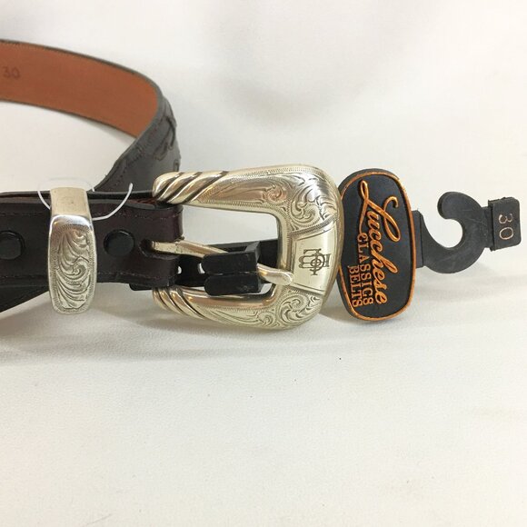 ???????? ???????? Genuine Goatskin Hobby Stitch Belt NEW! Sz 30 main image 8